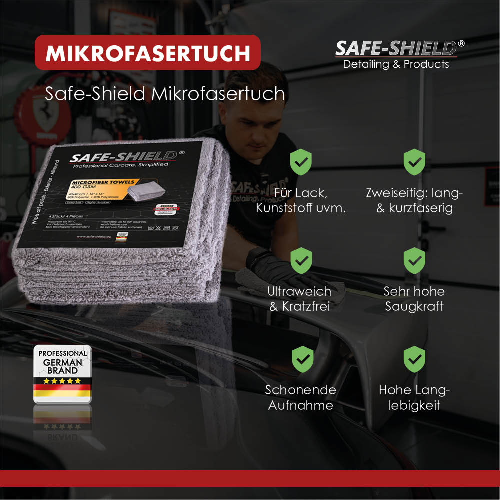 Mikrofaser,-  Poliertuch + Allround 400 gsm